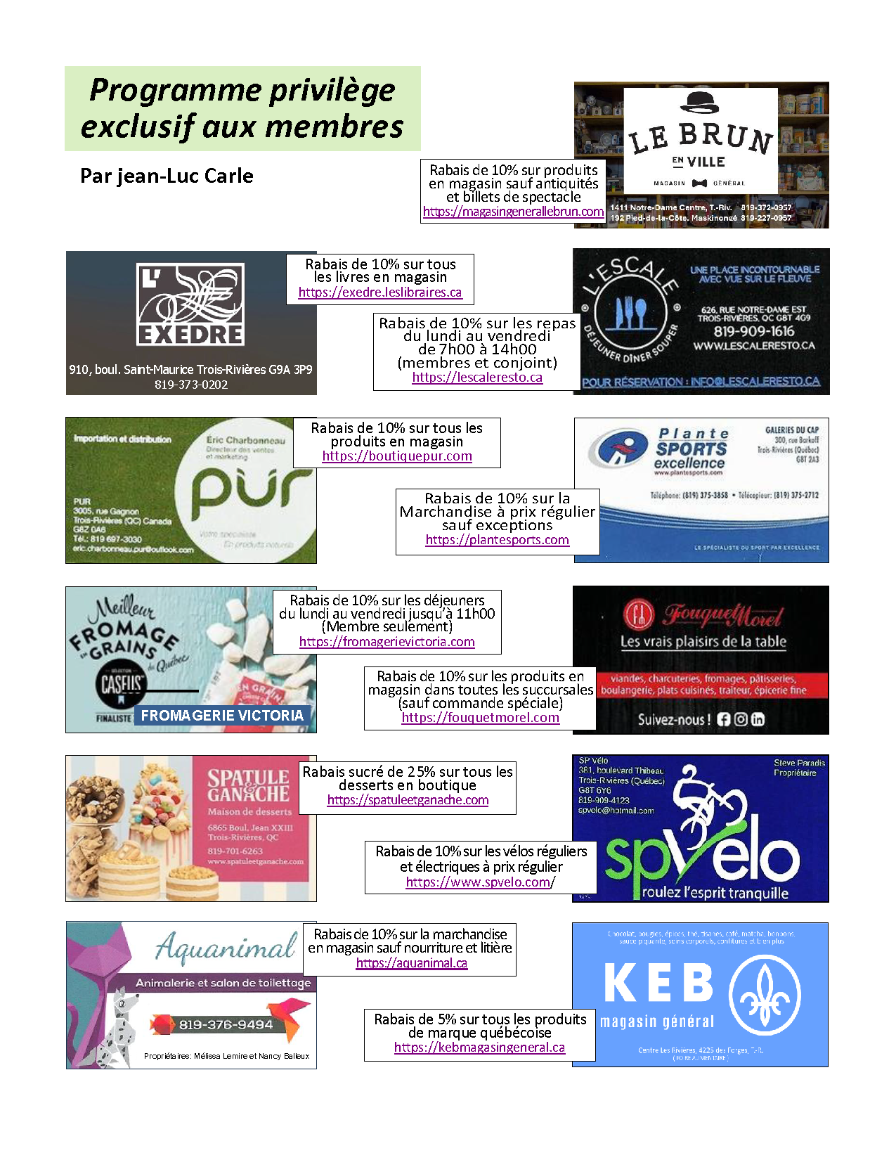 Page Programme printemps 2026